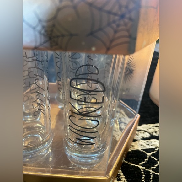 HALLOWEEN  5 PC SHOT GLASS SET 💀🕸️🖤🧡🌙 - Picture 8 of 9